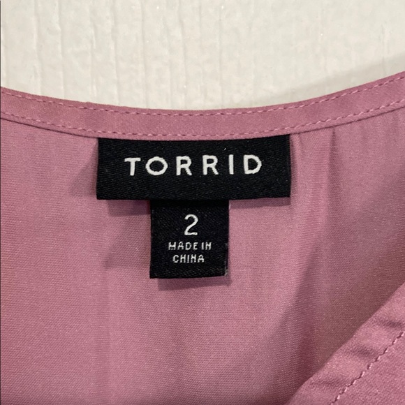 Torrid Elegant Mauve Blouse - Picture 2 of 5